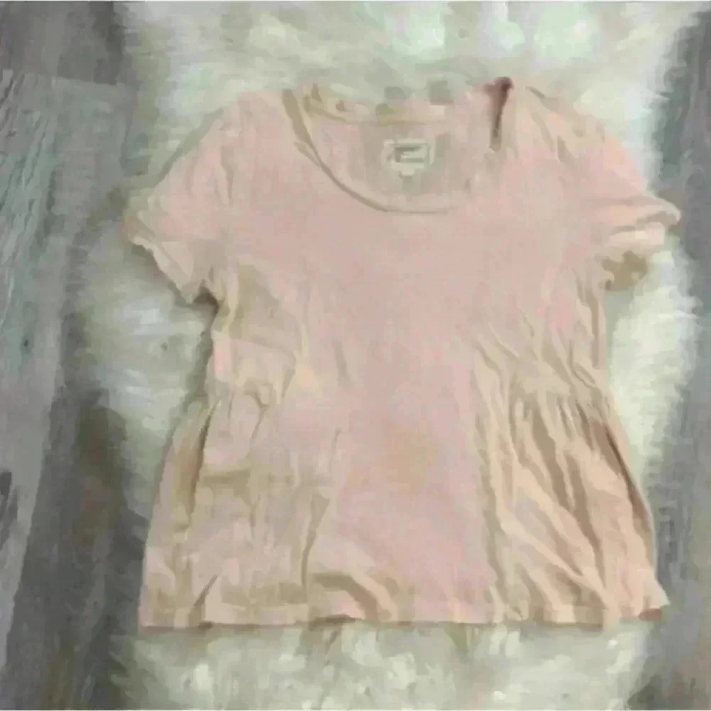 Current Elliot The Girlfriend Tee in Devotion blush pink Overdye Sz 1 or small - Picture 4 of 10